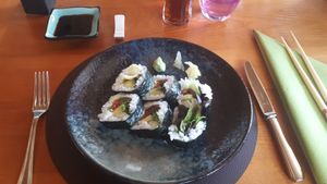 Vegan futomaki at Yama Restaurant Alte Post in Davos