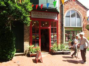 Front door 04/07/2019 at Natural Foodstore in Diss