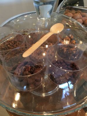 Chocolates to taste.  at Cachao Chocolate Manufactury  in Mallorca