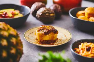 YES, PECAN!
Caramel-pecan cake created with cashew and creamy coconut. at The Caribbean Housewife in Copenhagen