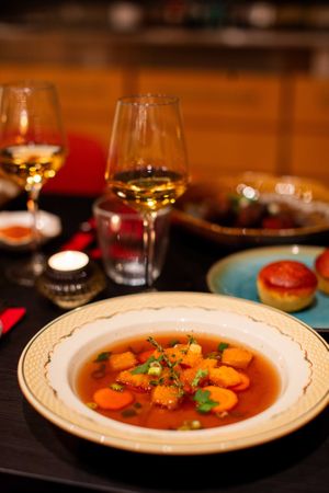 SOUPE JOUMOU
Our version of the famous Haitian dish, also known as “Freedom Soup”, served with home-made brioche. at The Caribbean Housewife in Copenhagen