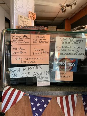 vegan promotions at Stewart's Drive-In in Hazlet