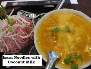 Isarn Noodles with Coconut Milk at Isarn Thai Soul Kitchen in Lynnwood