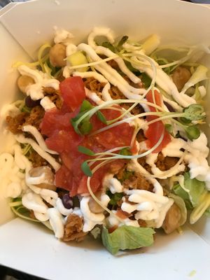 brown rice box at Evah Dining Macrobiotic - Kitte Mall in Fukuoka