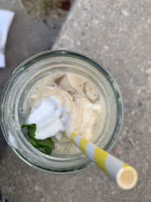 Spro’jito! 💚✨ (i’d already started drinking it before i thought to photograph it)  at Amateur Coffee in Omaha