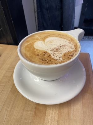 pumpkin spice latte  at Amateur Coffee in Omaha