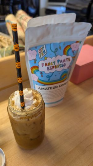 Butterbeer shaken espresso! at Amateur Coffee in Omaha