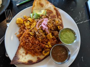 Tofu Rancheros at Saddle Creek Breakfast Club in Omaha