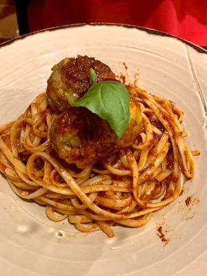 Veggie meatballs from the “build your own” section   at Polpetta in New Plymouth