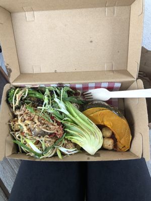 Vegan soba noodles  at The Hatter and the Hare in Bayswater