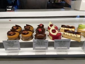 Awesome vegan cake  at The Hatter and the Hare in Bayswater