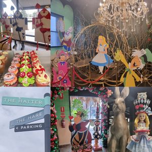 Pretty interior at The Hatter and the Hare in Bayswater