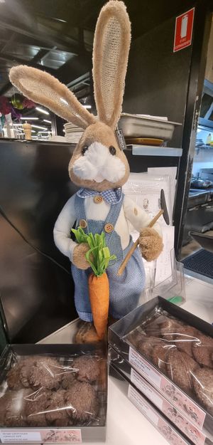 Easter decoration at The Hatter and the Hare in Bayswater