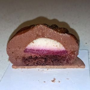 Vegan chocolate mousse at The Hatter and the Hare in Bayswater