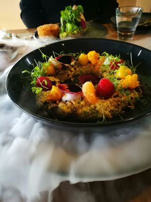 Green tea and dry ice for the smoke effect at The Hatter and the Hare in Bayswater