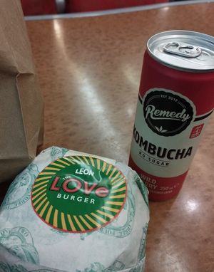 The best burger! at LEON in Birmingham