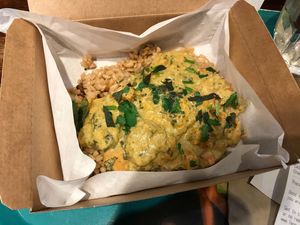 Carribean Plantain Curry  at LEON in Birmingham