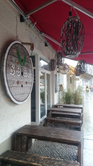 Outside at SORA - Vietnamese Vegan Cuisine in Berlin