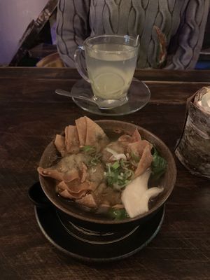 Dumpling soup at SORA - Vietnamese Vegan Cuisine in Berlin