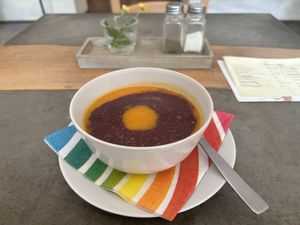 Sweet potato soup   at Roots in Trencin