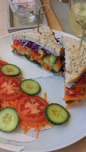 The Rainbow toast (3,25€) at Roots in Trencin