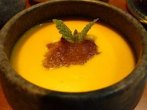 warm peach gum. All natural, no added sugar at Ganglamedo Vegetarian Cuisine in Central Singapore