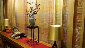 very elegant interior decor at Ganglamedo Vegetarian Cuisine in Central Singapore