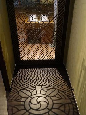 shadows at the stairway at Ganglamedo Vegetarian Cuisine in Central Singapore