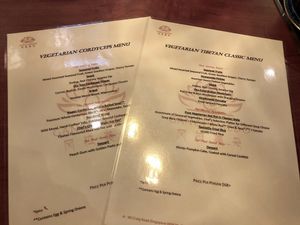 Menu. SGD$128 & SGD$68 per pax at Ganglamedo Vegetarian Cuisine in Central Singapore