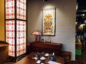 Lovely interior and design at Ganglamedo Vegetarian Cuisine in Central Singapore