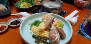 A at Ganglamedo Vegetarian Cuisine in Central Singapore