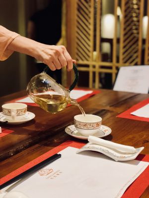 Buckwheat Tea at Ganglamedo Vegetarian Cuisine in Central Singapore
