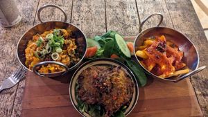 Only £8 and it tasted amazing at Rockaway Cafe in Temple Cloud