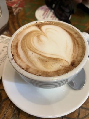 Cappuccino with oat milk 🌱  at Lilies Garden in Tenerife