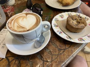 Oat cappuccino with cookie 🌱  at Lilies Garden in Tenerife