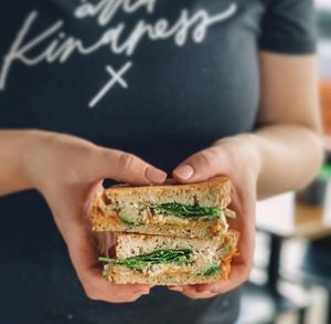 Vegan toastie  at Third Base Coffee in Palm Beach