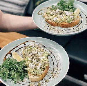 Vegan Smashed Avo at Third Base Coffee in Palm Beach