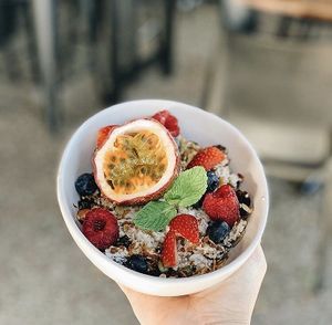 Vegan Bircher Muesli at Third Base Coffee in Palm Beach
