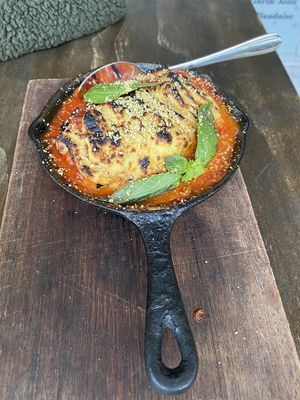  Eggplant parmigiana  #Veganuary at Francie's Pizzeria in Coolangatta