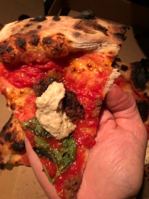 Dollop Parton at Francie's Pizzeria in Coolangatta