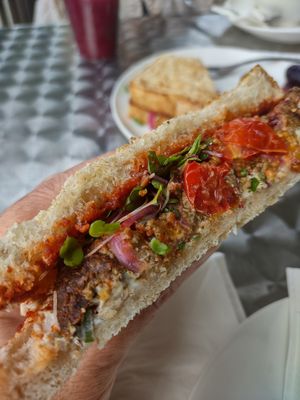 Mushroom "Sausage" Sammy at Y'not Organic in Pismo Beach