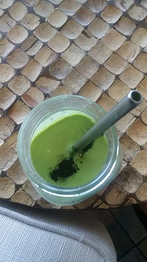 Golden Green smoothie at Y'not Organic in Pismo Beach
