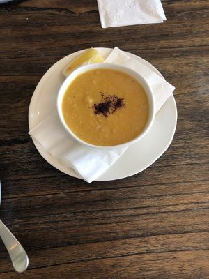 Lentil soup at Y'not Organic in Pismo Beach