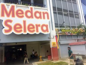 Entrance at Santhi Food Court in Kuala Lumpur