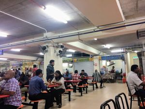 food court at Santhi Food Court in Kuala Lumpur