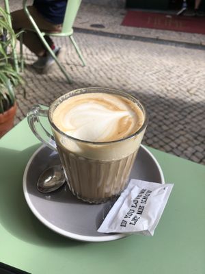 Latte   at Nicolau Lisboa in Lisbon