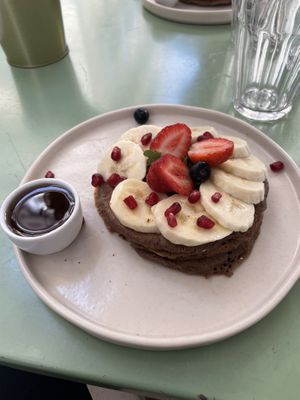 The vegan pancakes   at Nicolau Lisboa in Lisbon