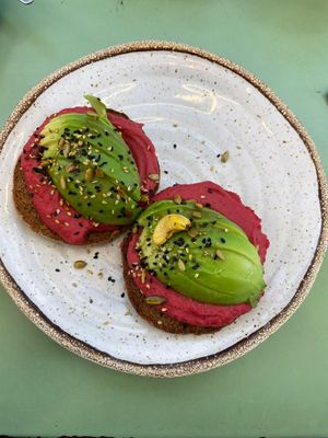 Avocado toast (it wasn't part of the brunch but they agreed to replace it for me) at Nicolau Lisboa in Lisbon