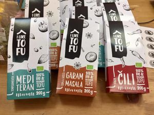 I Like Tofu - Slovenian tofu.

Photo by: Zlata ptička on Facebook at Zlata ptička in Kamnik