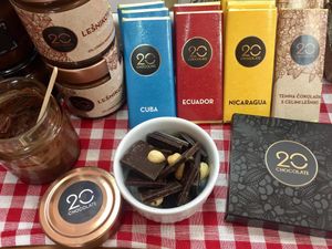 20 Chocolate slovenian hazelnut spread and chocolates.

Photo by: Zlata ptička on Facebook at Zlata ptička in Kamnik